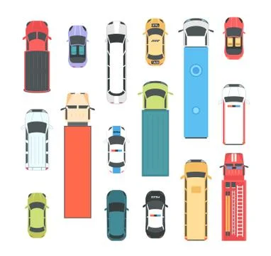 Vehicles - set of modern vector city elements 스톡 일러스트