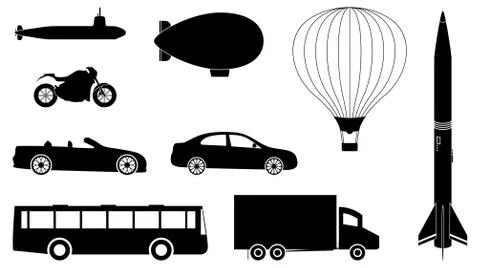 Vehicles Set Stock Photos