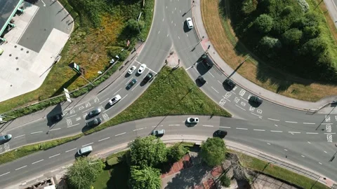 Vehicles Stopping at a Traffic Light Con... | Stock Video | Pond5