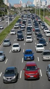 Vehicles in traffic jam 写真素材