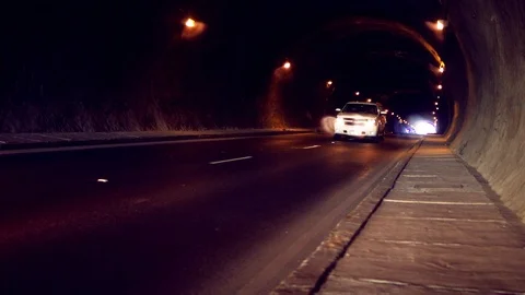 Vehicular tunnel Stock Footage 93661952