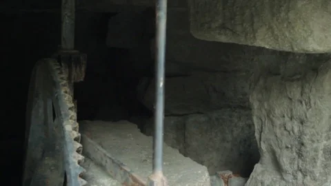 Veiga Watermill Gear Stock Footage 78766994