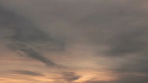 Veil clouds in dusk sky Stock Footage 155449938