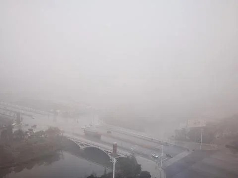 The Veil of Rain Enveloped Stock Photos