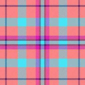 Veil texture seamless plaid, back pattern check vector. Jacket fabric backg.. Stock Illustration