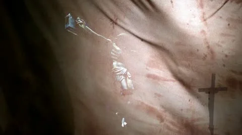 The Veil Torn with text Stock Footage 20523334