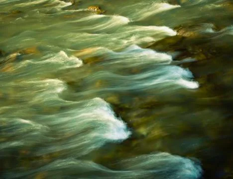 Veils the wild river Stock Photos
