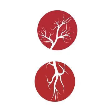 Veins Logo Template vector symbol 库存插图