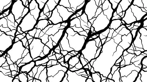 Veins marble texture seamless vector design in black lines. Stock Illustration