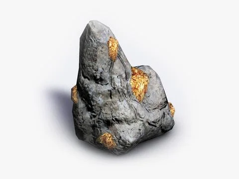 Veins of metal ores 3D Model