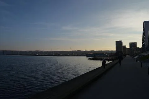Vejle Harbor Stockfoto's
