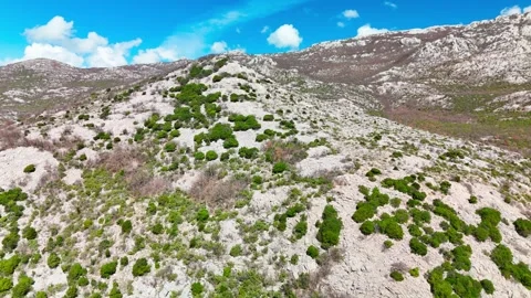 Velebit Mountain Peak Aerial – Drone Pull‑Back in Zadar County Stock Footage 332818756