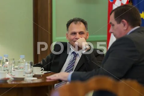Veljko KAJTAZI, Croatian parliament representative of the Roma and minorities Stock Photos