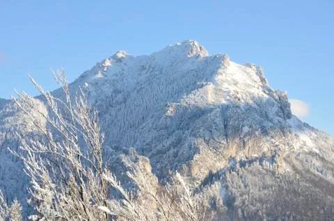 Velký roszutek mountain, 1609 m, seen from boboty mountain, 1085 m, stefanov Stock Photos