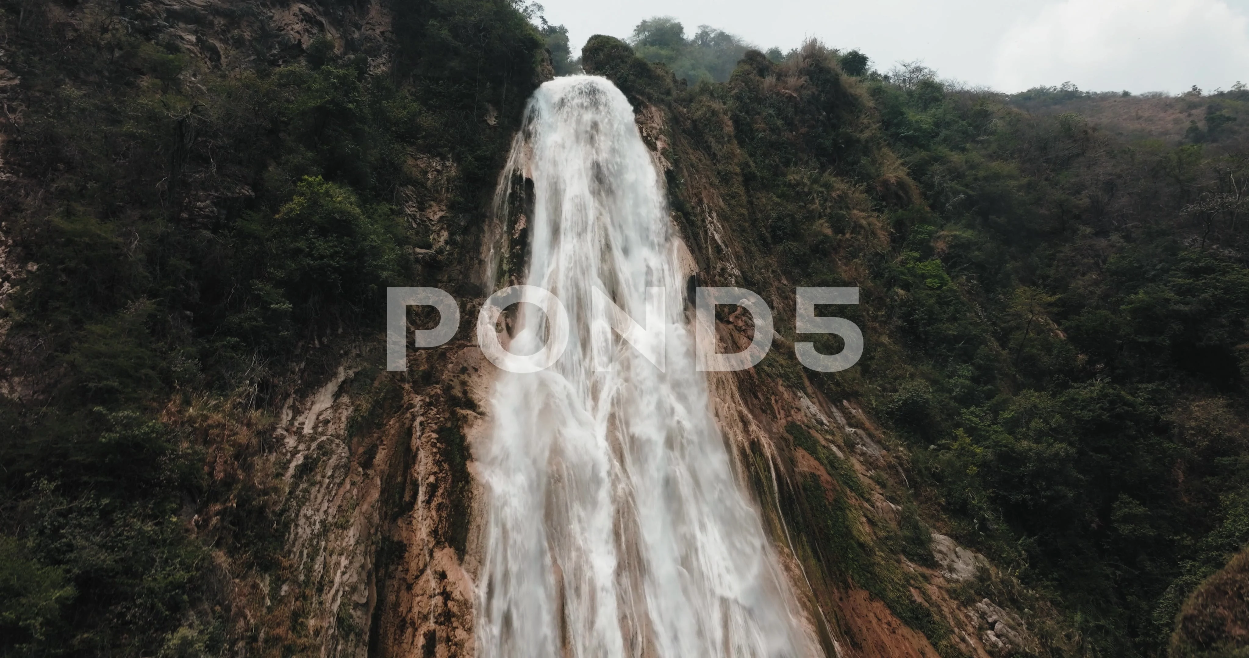 Velo de novia waterfall at Chiflon falls in Chiapas, Mexico Stock Photo