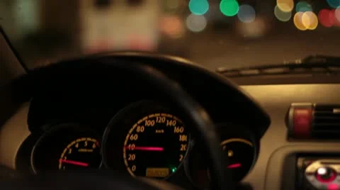 Velocimetro de auto Stock Footage 11851753