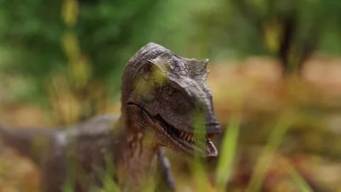 A Velociraptor in a 3D animation Stock Footage 253599185