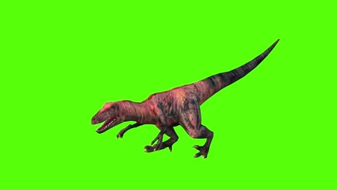 Velociraptor Death Animation Green Scree... | Stock Video | Pond5