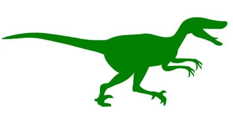 A Velociraptor Dinosaur 库存插图