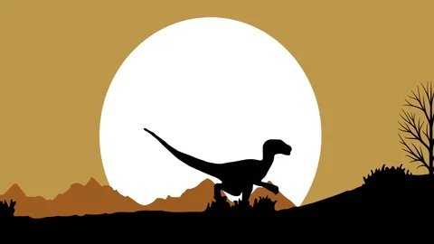 Velociraptor, Walking Loop Vídeos de archivo 86789876