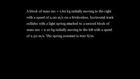 Velocities of the two blocks after the collision 스톡 동영상 335190853