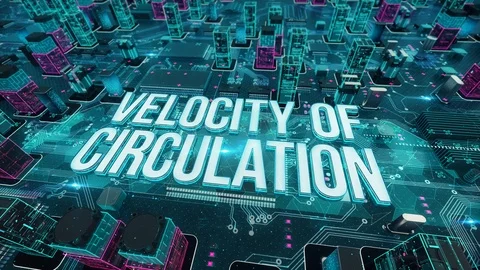 Velocity of Circulation digital technology hi-tech concept Stock Footage 110336091