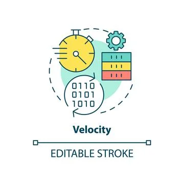 Velocity concept icon 스톡 일러스트