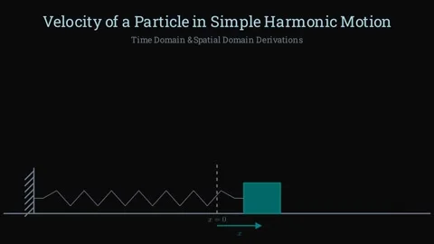Velocity of a particle in simple harmonic motion 스톡 동영상 335764560
