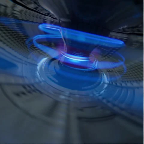  Velocity Vortex: High-Speed Reactor Orbit Stock Footage 327819858