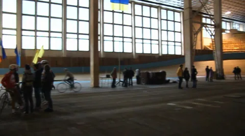 Velodrome panorama Stock Footage 36779112