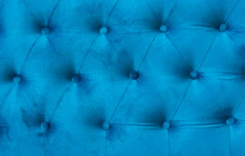 Velour surface of sofa close-up. Coach-type velours screed tightened with Foto stock