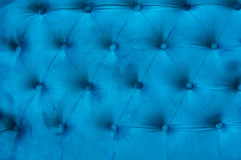 Velour surface of sofa close-up. Coach-type velours screed tightened with Stock Photos