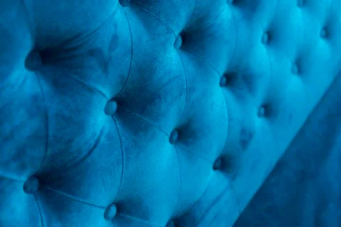 Velour surface of sofa close-up. Coach-type velours screed tightened with 스톡 사진
