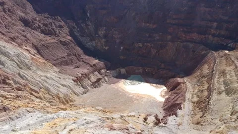 Velvet pit copper mine Bibee AZ HD drone footage Stock Footage 167029062