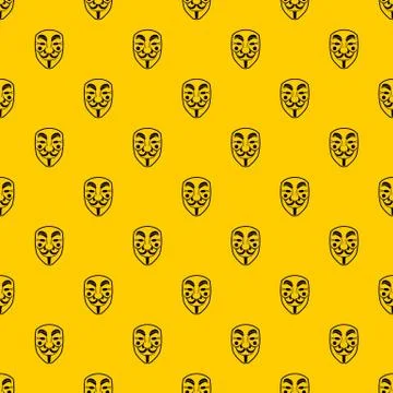 Vendetta mask pattern Ilustração Stock