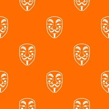 Vendetta mask pattern seamless Ilustração Stock