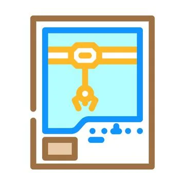 Vending machine color icon vector illustration Stock Illustration