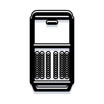 Vending machine icon dispensing snacks and drinks Stock Illustration