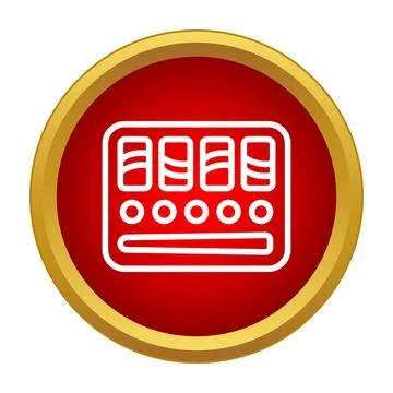 Vending machine icon representing automated retail and snacks Stock Illustration