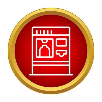 Vending machine icon self service beverage dispenser symbol Stock Illustration