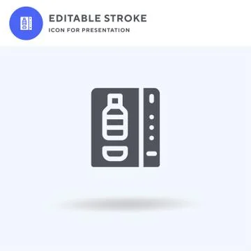 Vending Machine icon vector, filled flat sign, solid pictogram isolated on white Stock Illustration