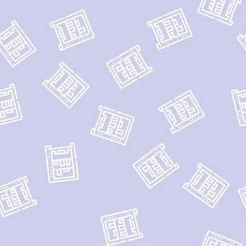 Vending machine line vector seamless pattern line イラスト素材
