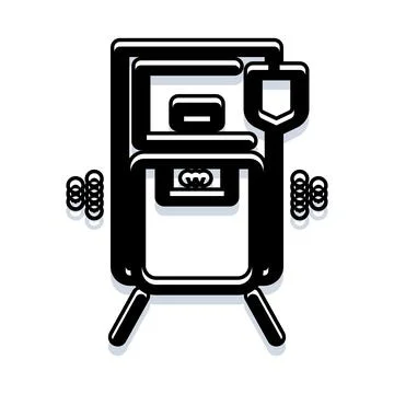 Vending machine offering snacks and refreshing drinks Stock Illustration