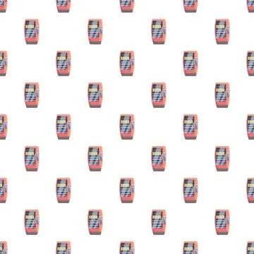 Vending machine pattern providing snacks and drinks Illustrazione stock