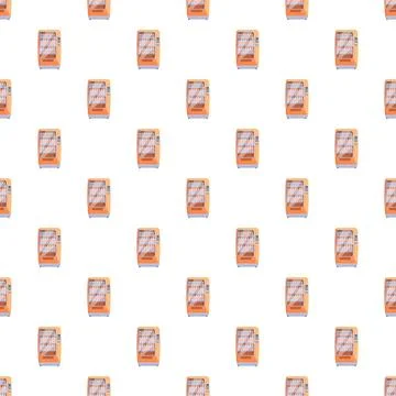 Vending machine pattern providing snacks and drinks 库存插图
