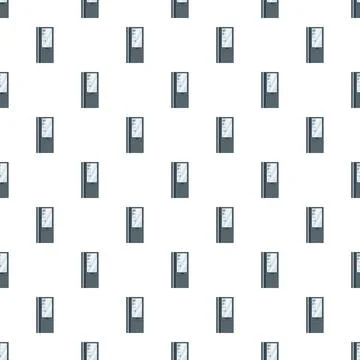 Vending machine pattern showing retail technology and automation Stock Illustration