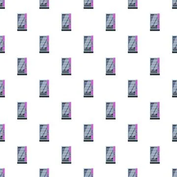 Vending machine pattern for snack and drink sales Illustrazione stock