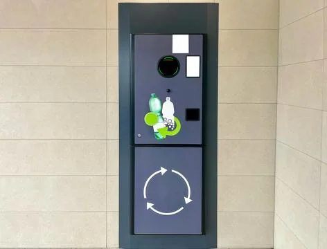 Vending machine for plastic bottles Stock Photos