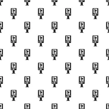 Vending machine retail kiosk self service pattern 库存插图