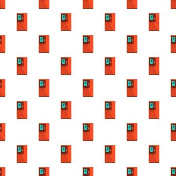 Vending machine seamless pattern for background and texture Stockillustratie